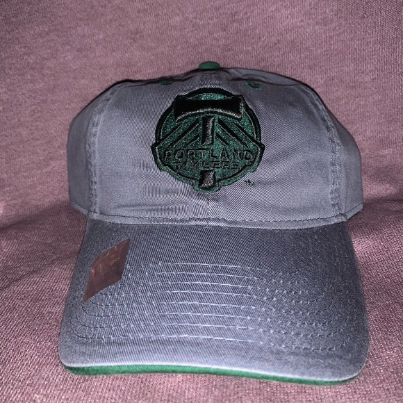 ⚽️🥅 Portland Timbers MLS Soccer Gray Adjustable Relaxed Fit Hat 🥅⚽️ - Picture 1 of 5